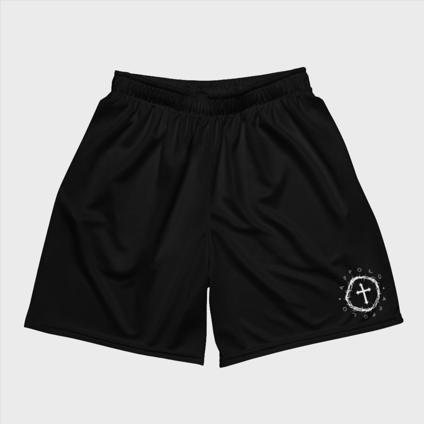 “CROWN OF THORNS” MESH SHORTS