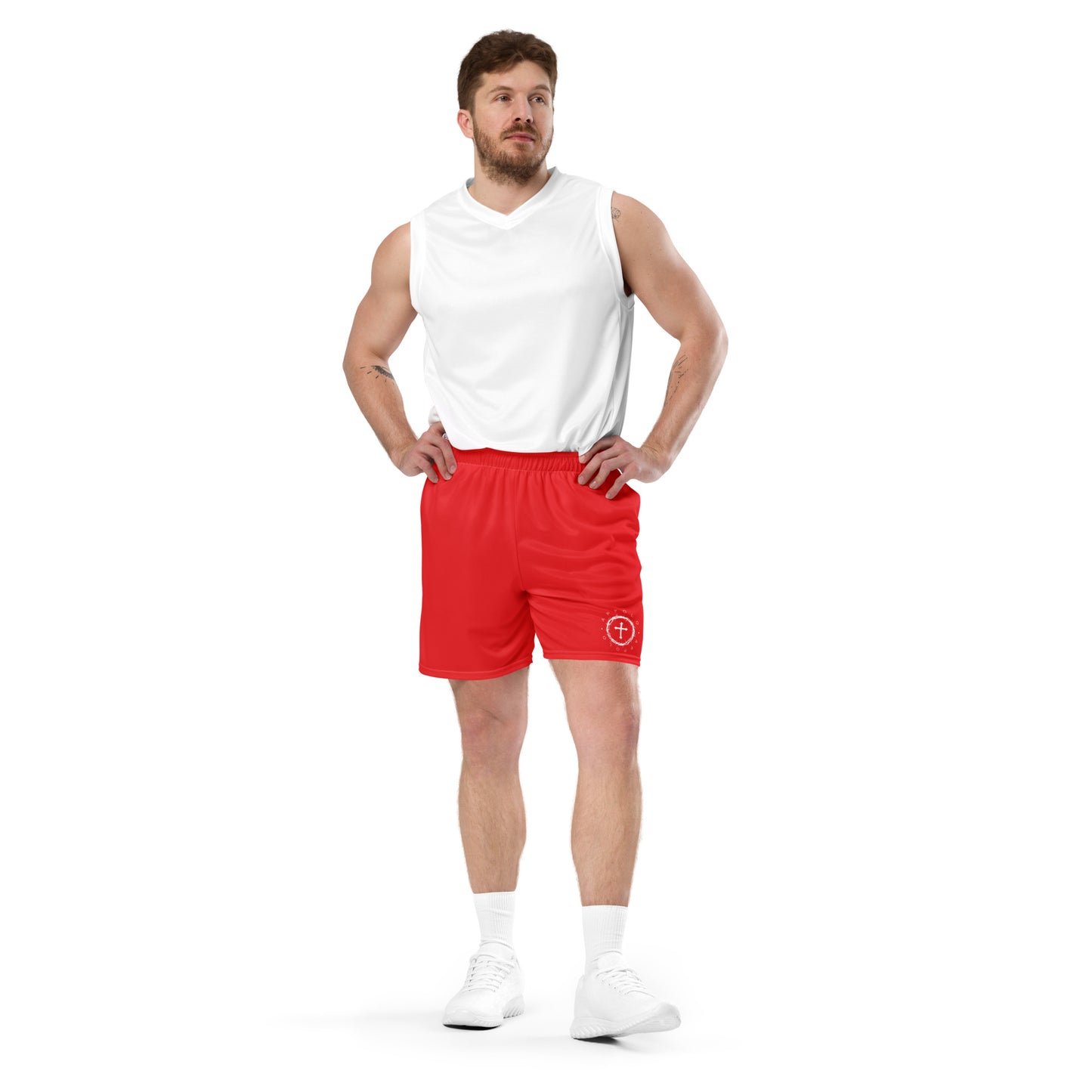 “CROWN OF THORNS” MESH SHORTS