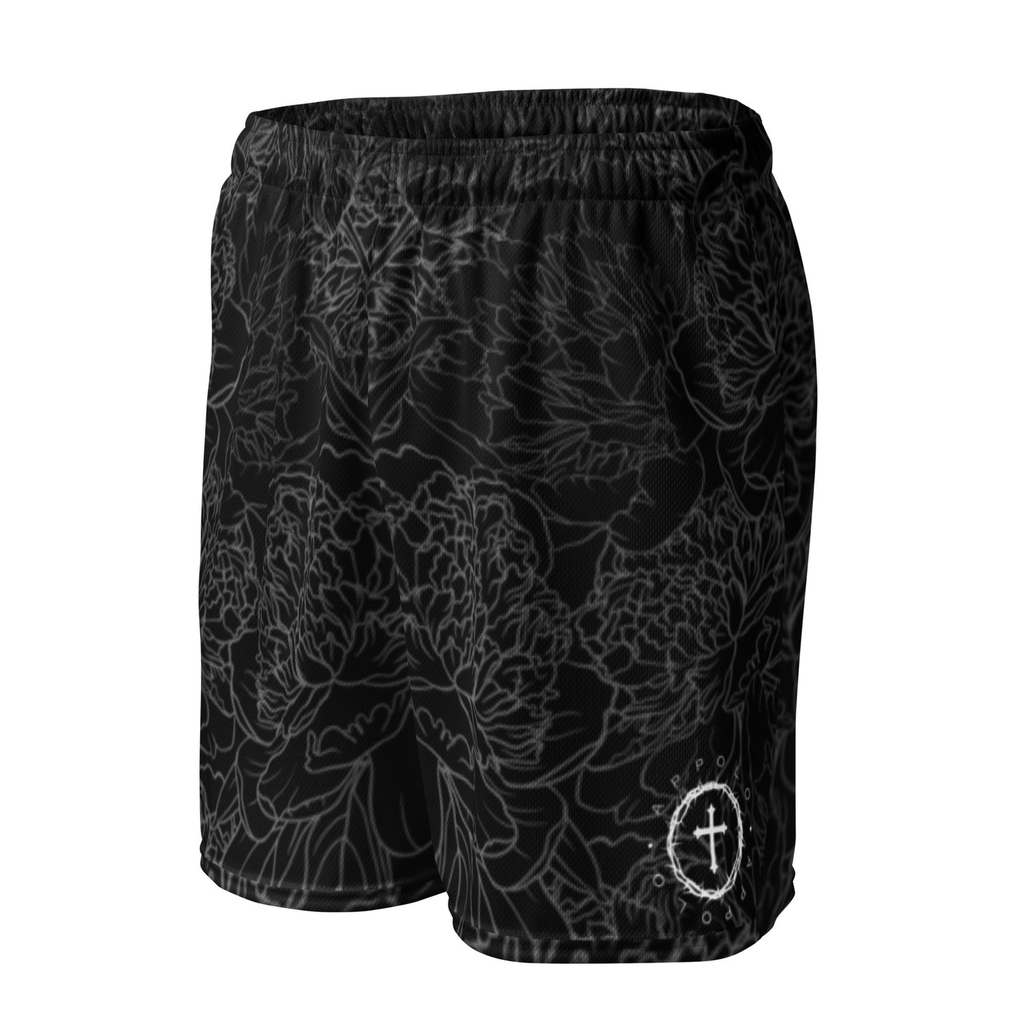 “CROWN OF THORNS” MESH SHORTS