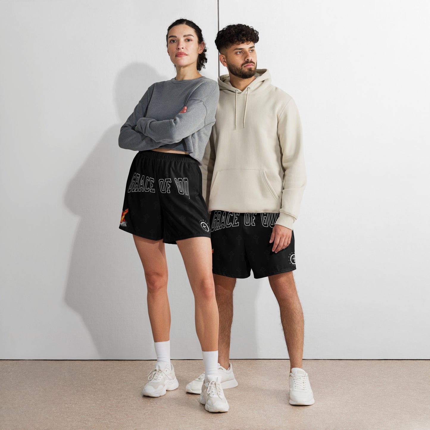 “GRACE OF GOD” ATHLETIC SHORTS