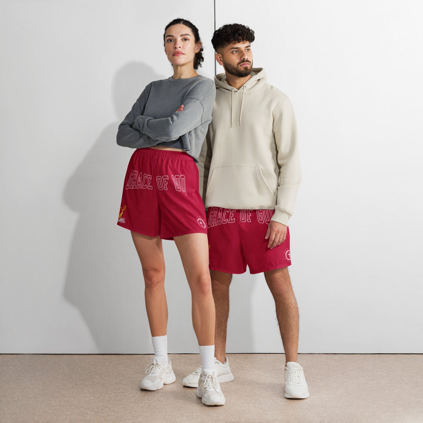 “GRACE OF GOD” ATHLETIC SHORTS