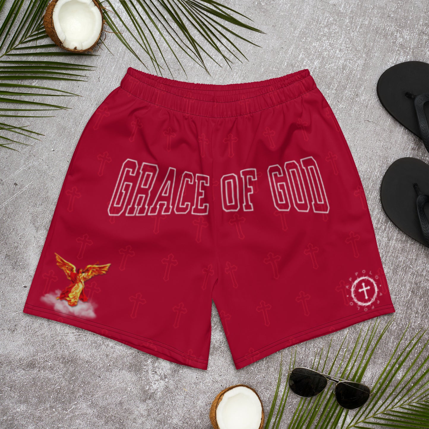 “GRACE OF GOD” ATHLETIC SHORTS