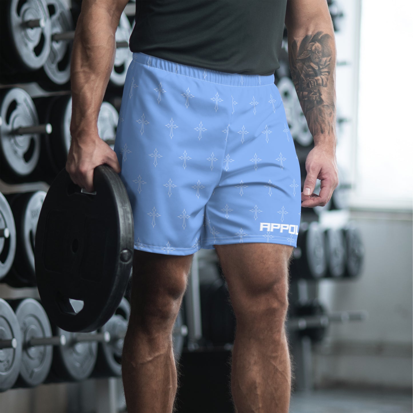“KINGDOM OF CROSSES” ATHLETIC SHORTS