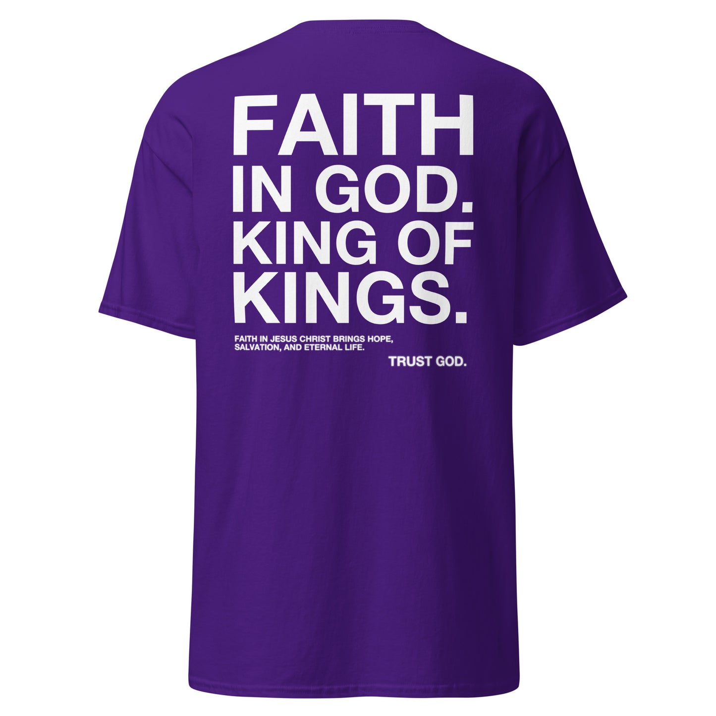 “FAITH IN GOD” DARK FITTED TEE