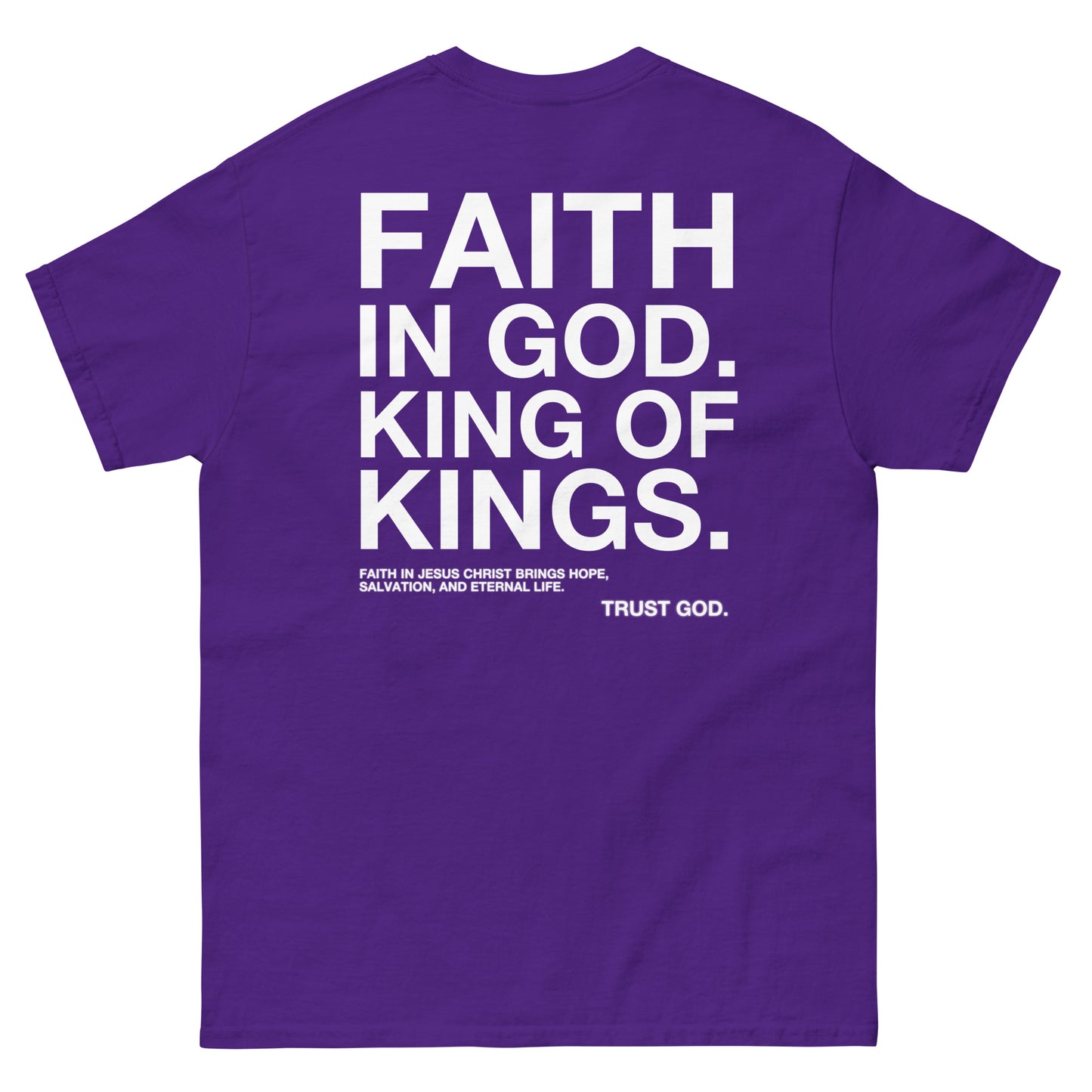 “FAITH IN GOD” DARK FITTED TEE