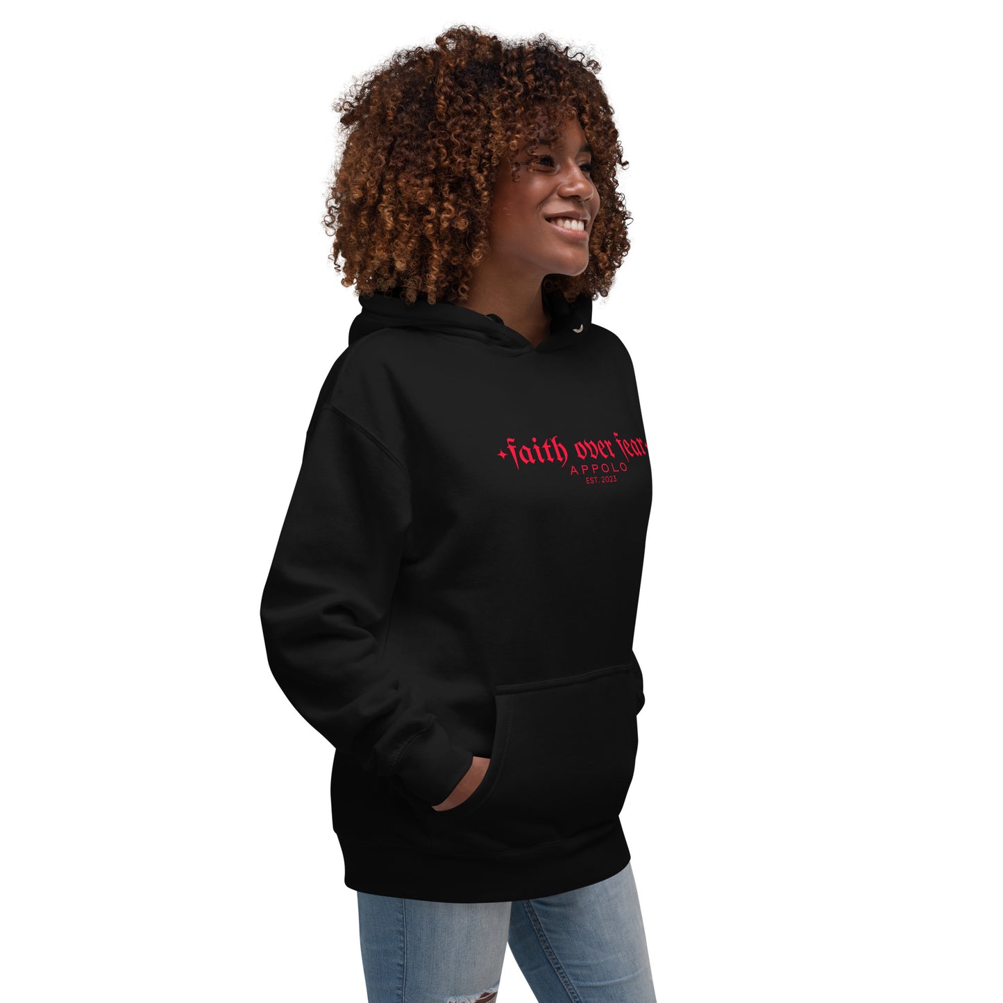 "FAITH OVER FEAR" BLACK HOODIE
