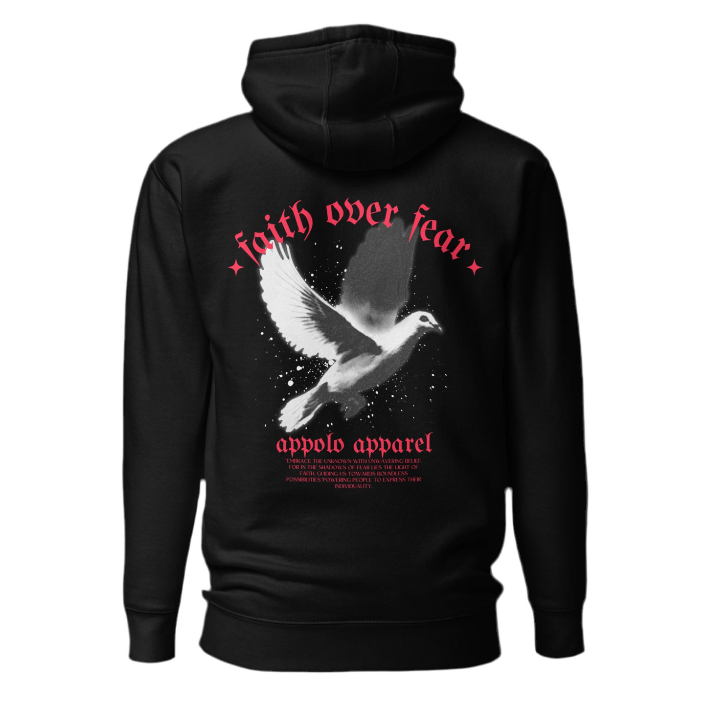 "FAITH OVER FEAR" BLACK HOODIE