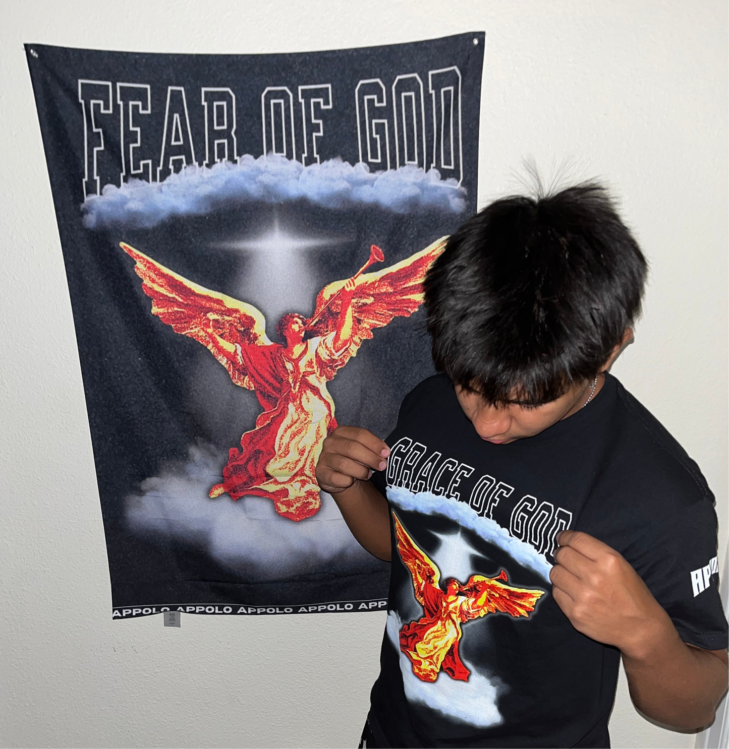 "GRACE OF GOD" FITTED TEE