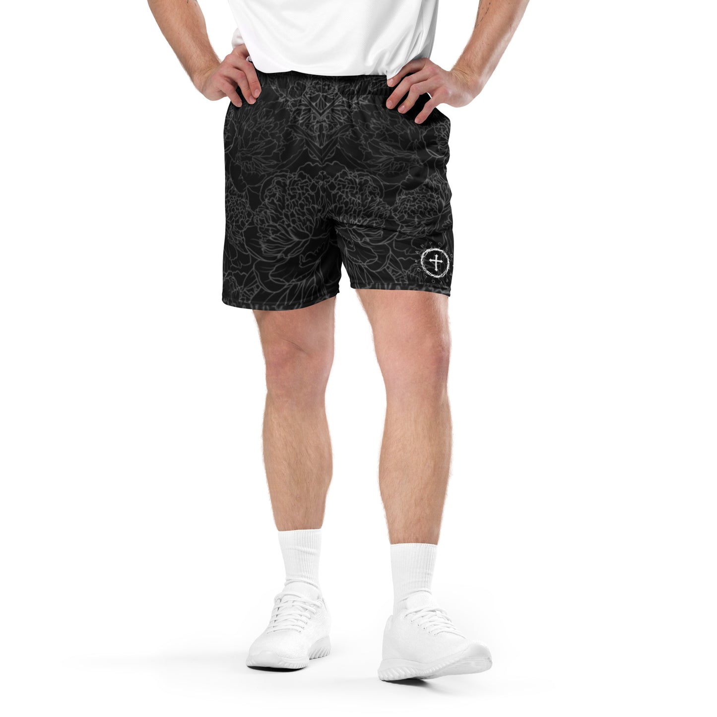 “CROWN OF THORNS” MESH SHORTS