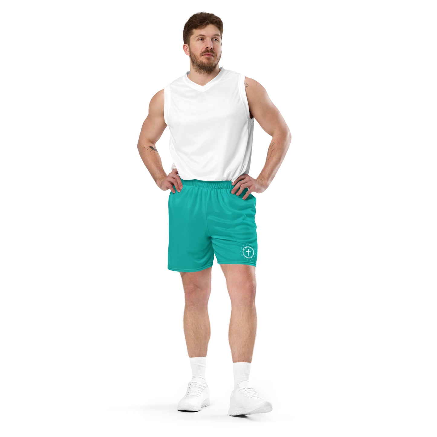 “CROWN OF THORNS” MESH SHORTS