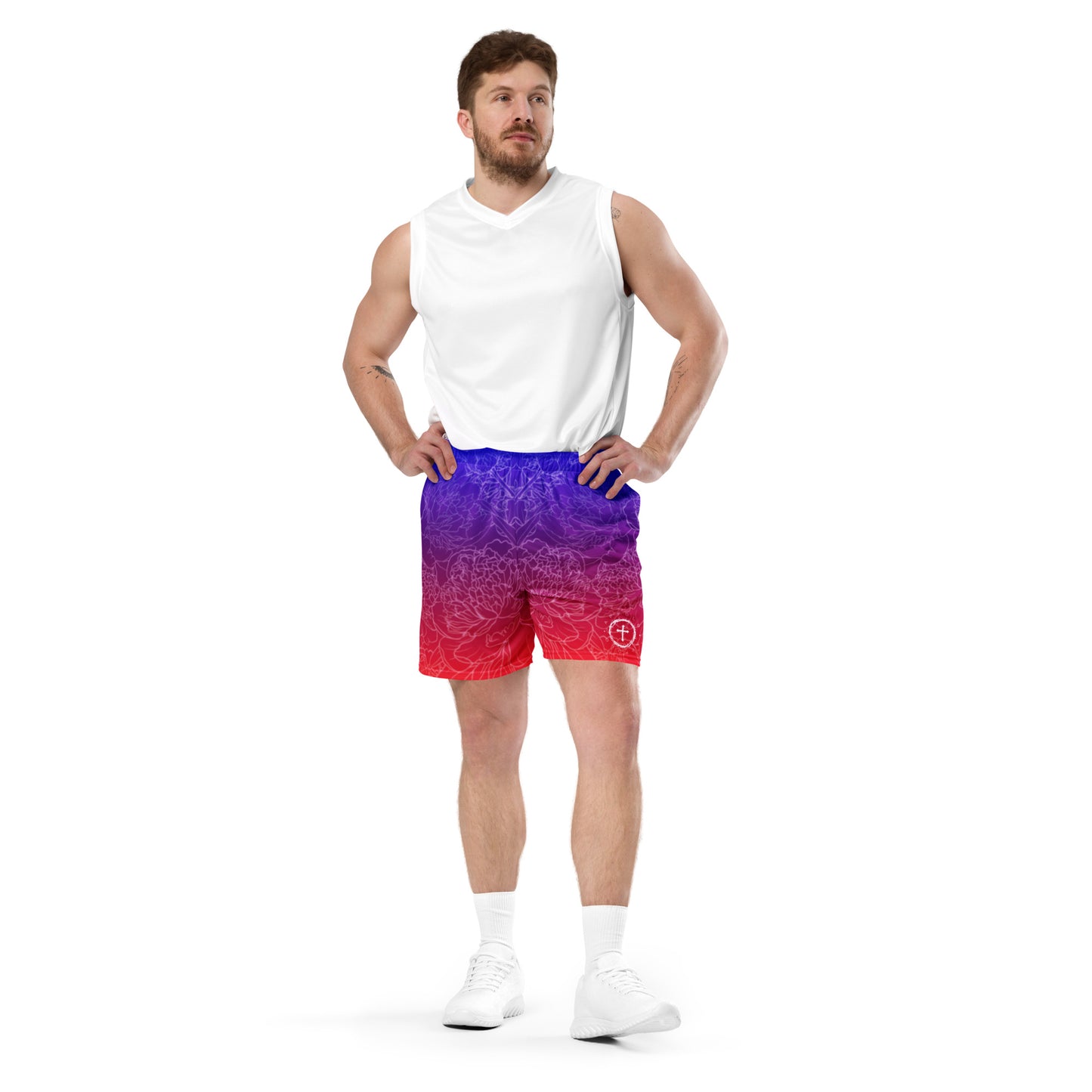 “CROWN OF THORNS” MESH SHORTS