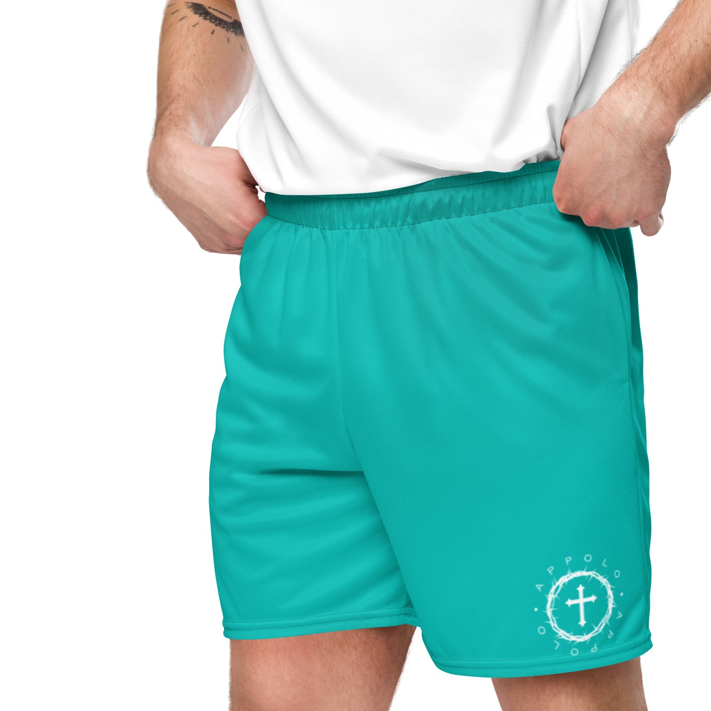 “CROWN OF THORNS” MESH SHORTS