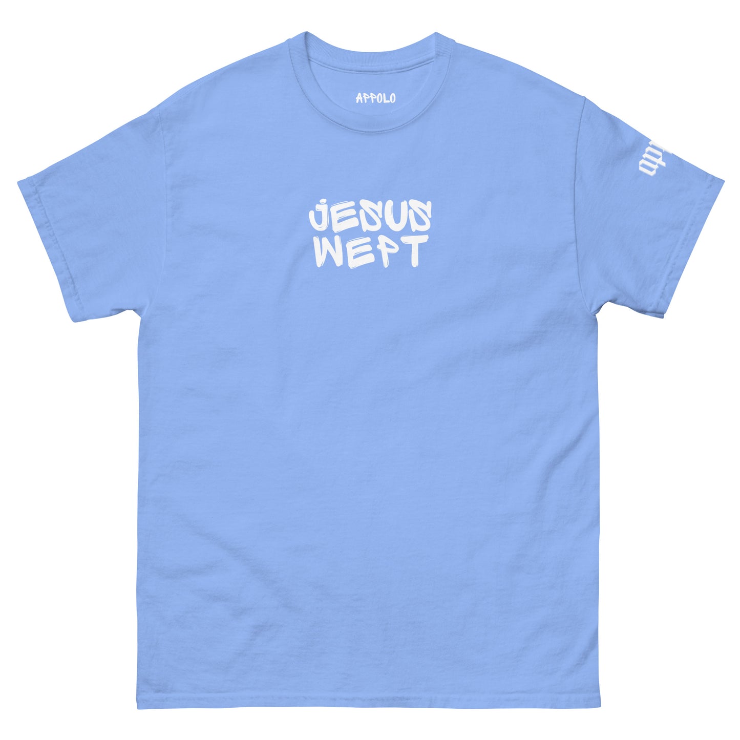 "JESUS WEPT" GRAFFITI DARK FITTED TEE
