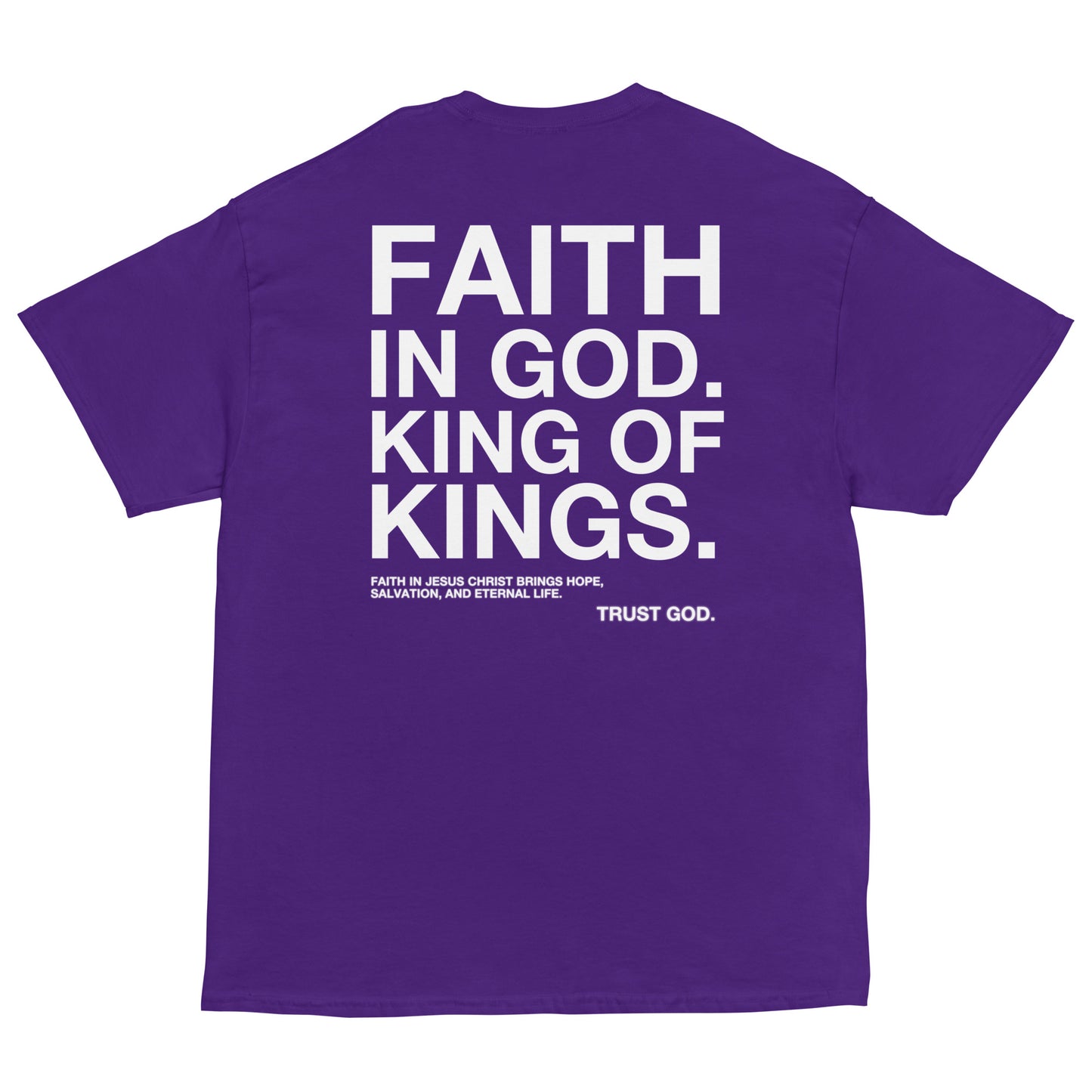 “FAITH IN GOD” DARK FITTED TEE