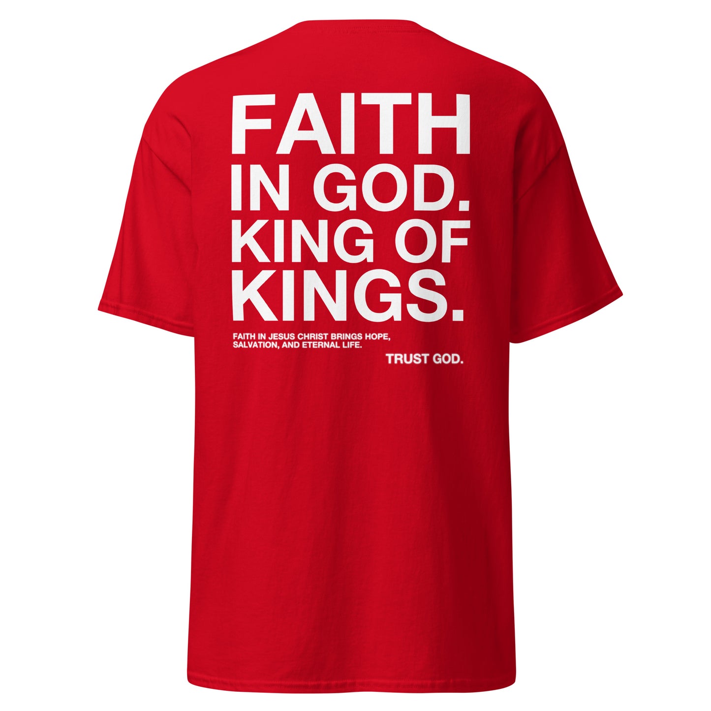 “FAITH IN GOD” DARK FITTED TEE