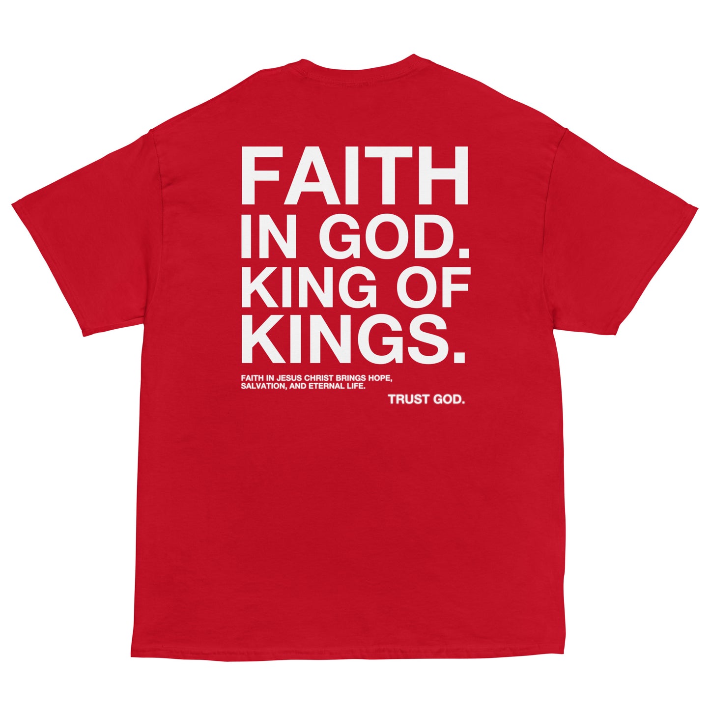 “FAITH IN GOD” DARK FITTED TEE