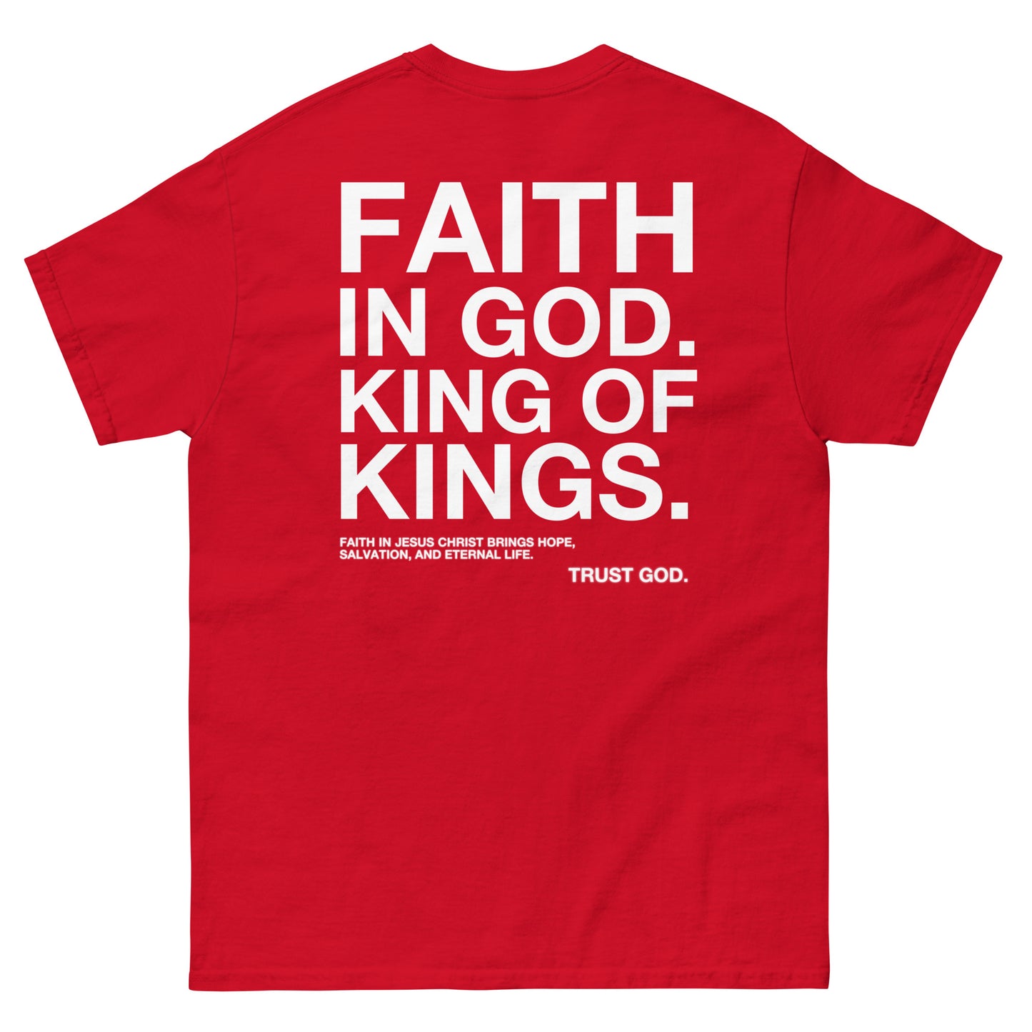 “FAITH IN GOD” DARK FITTED TEE