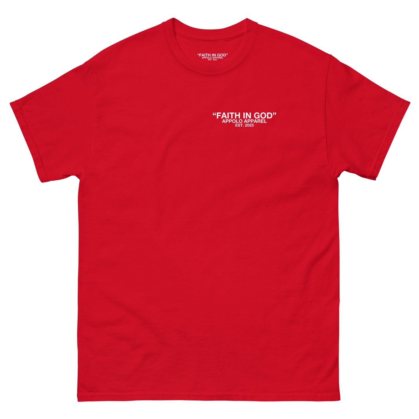 “FAITH IN GOD” DARK FITTED TEE