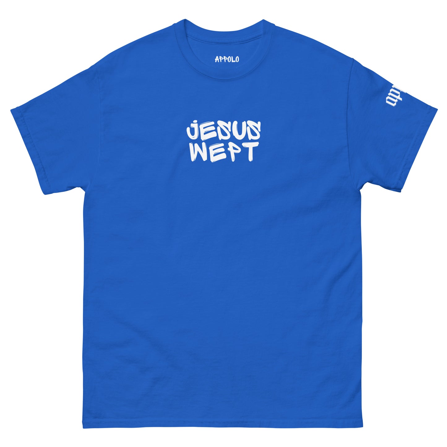 "JESUS WEPT" GRAFFITI DARK FITTED TEE