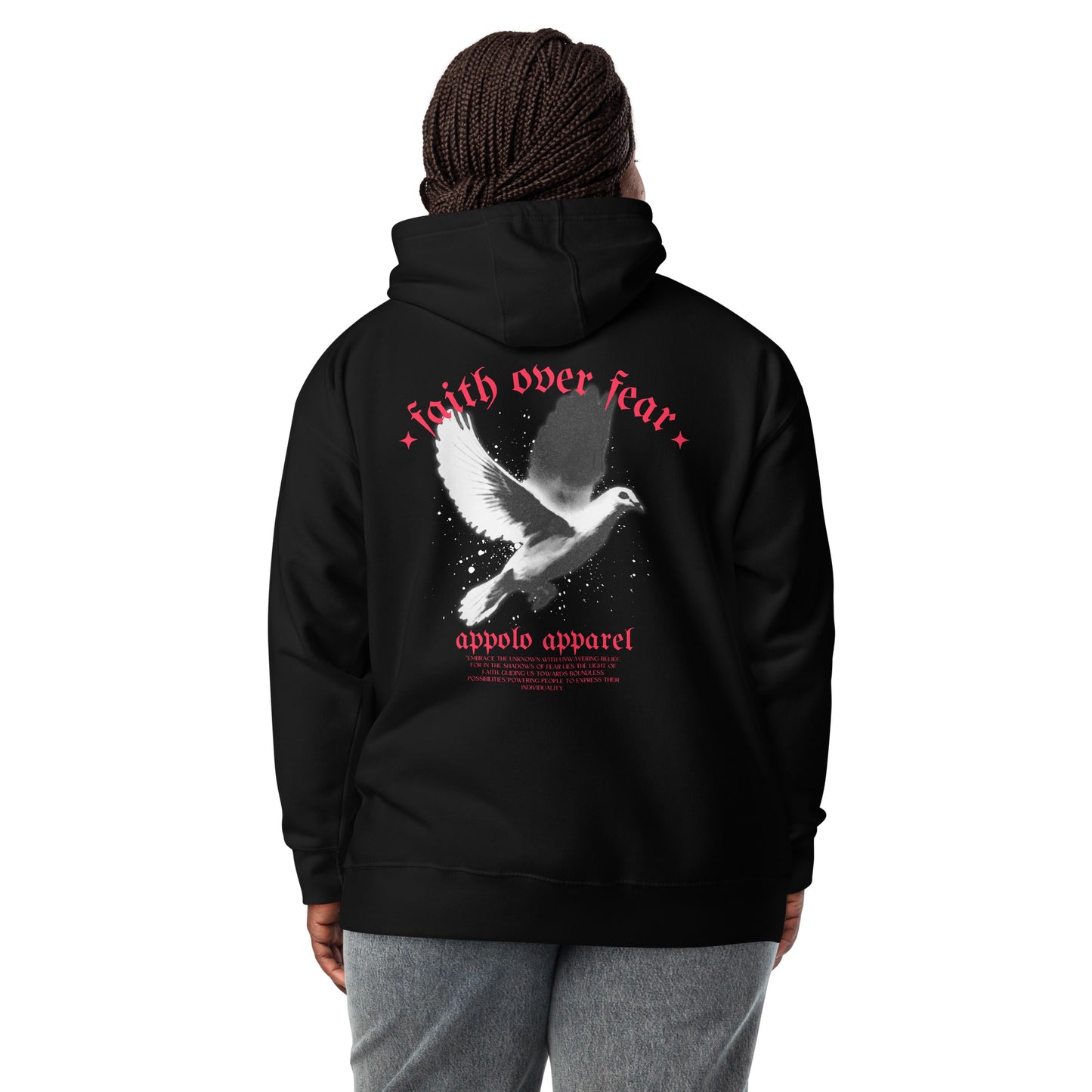 "FAITH OVER FEAR" BLACK HOODIE