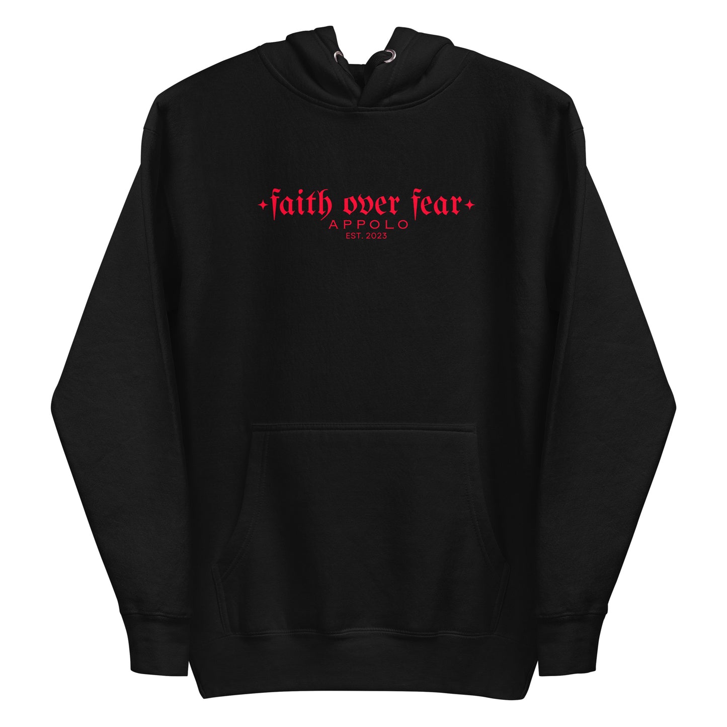"FAITH OVER FEAR" BLACK HOODIE