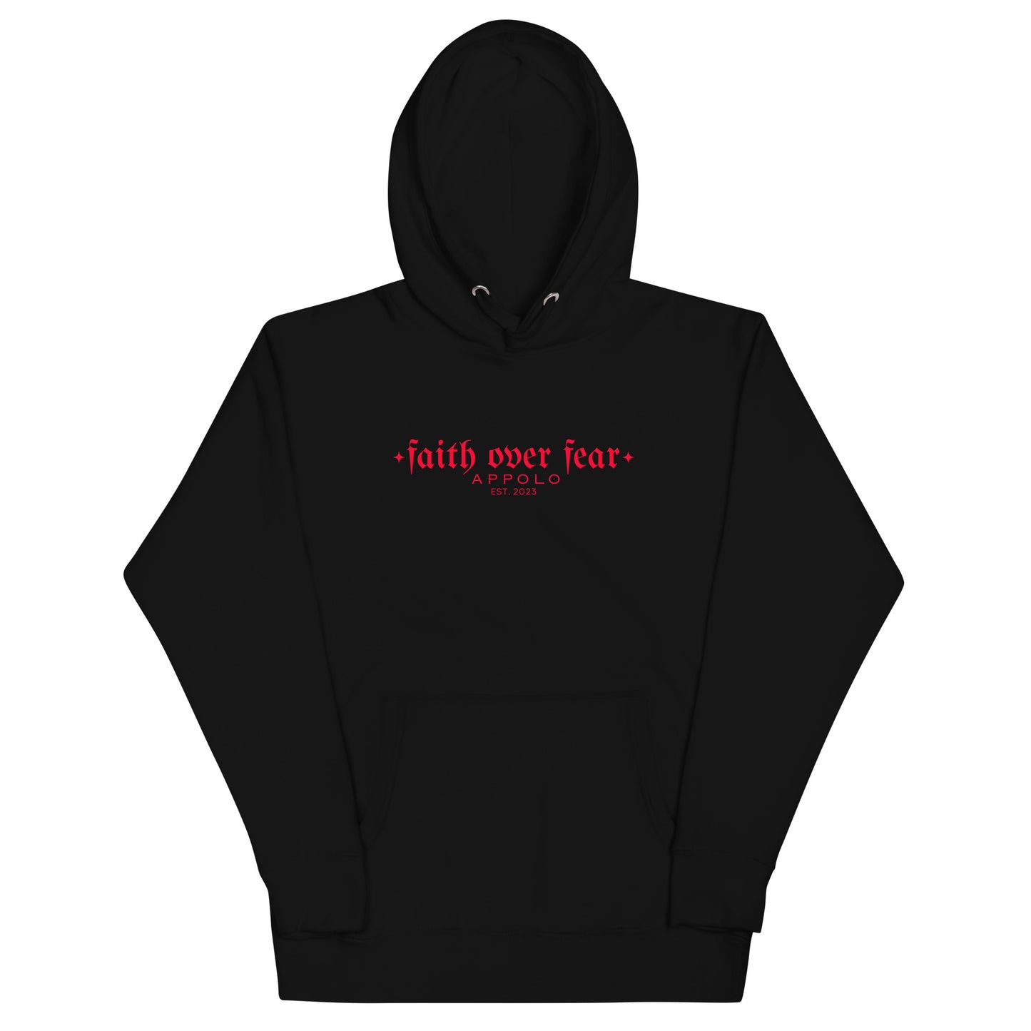 "FAITH OVER FEAR" BLACK HOODIE