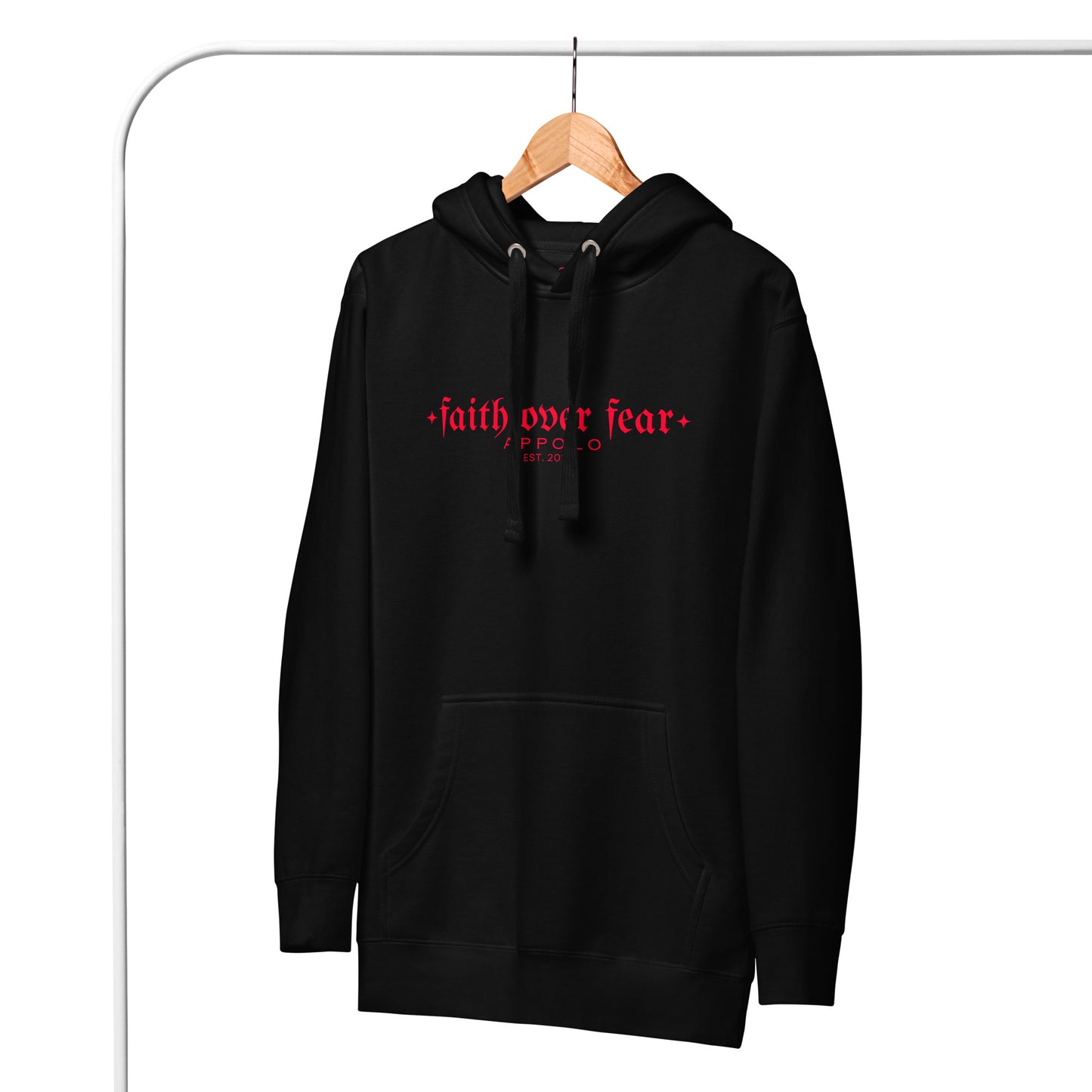 "FAITH OVER FEAR" BLACK HOODIE