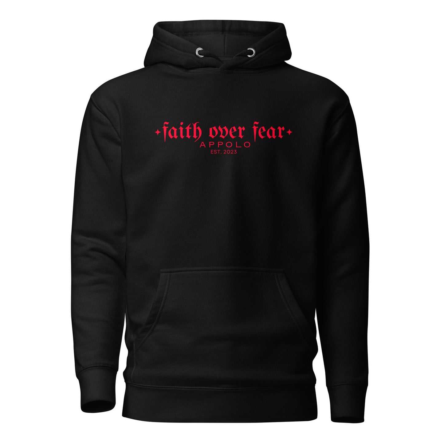 "FAITH OVER FEAR" BLACK HOODIE