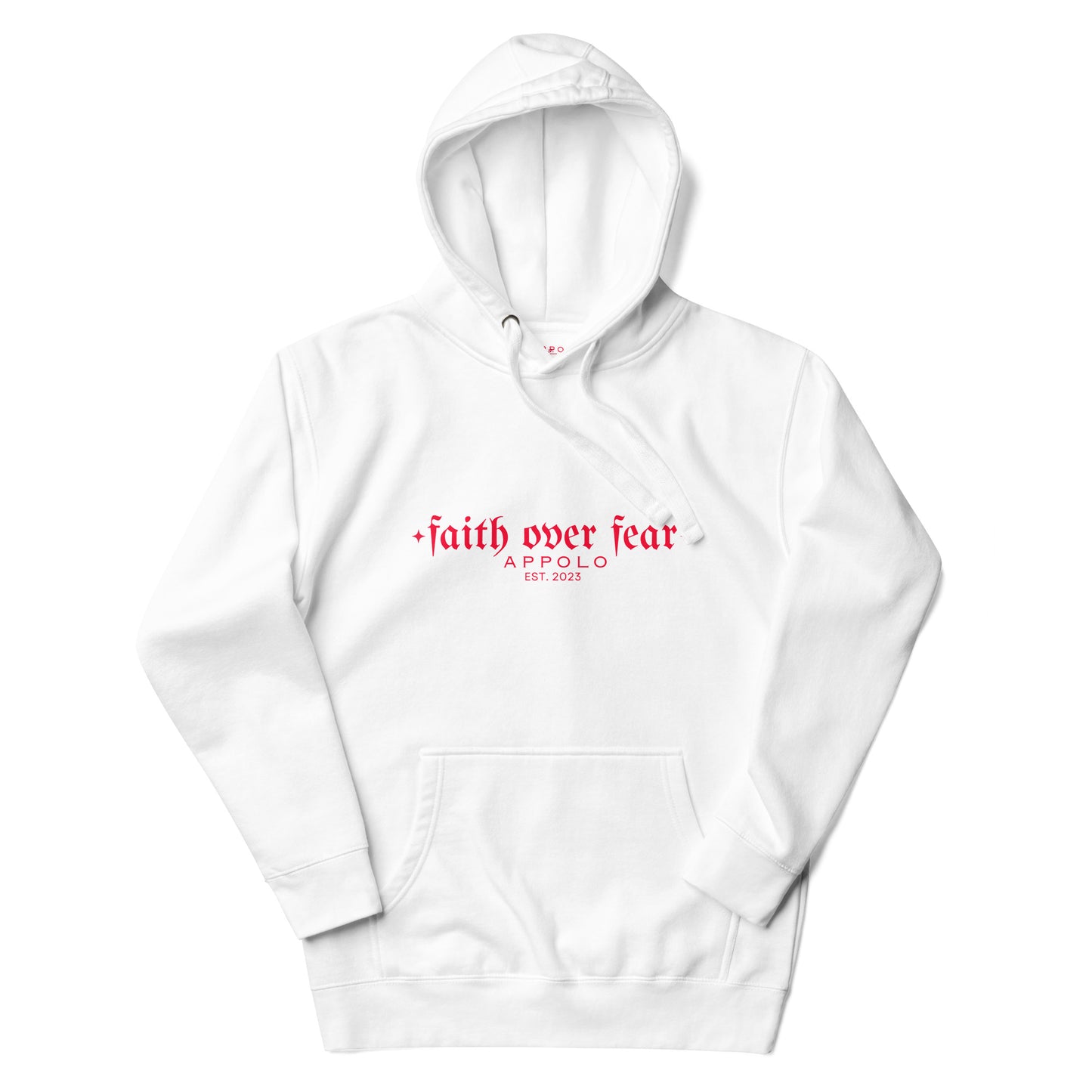"FAITH OVER FEAR" WHITE HOODIE
