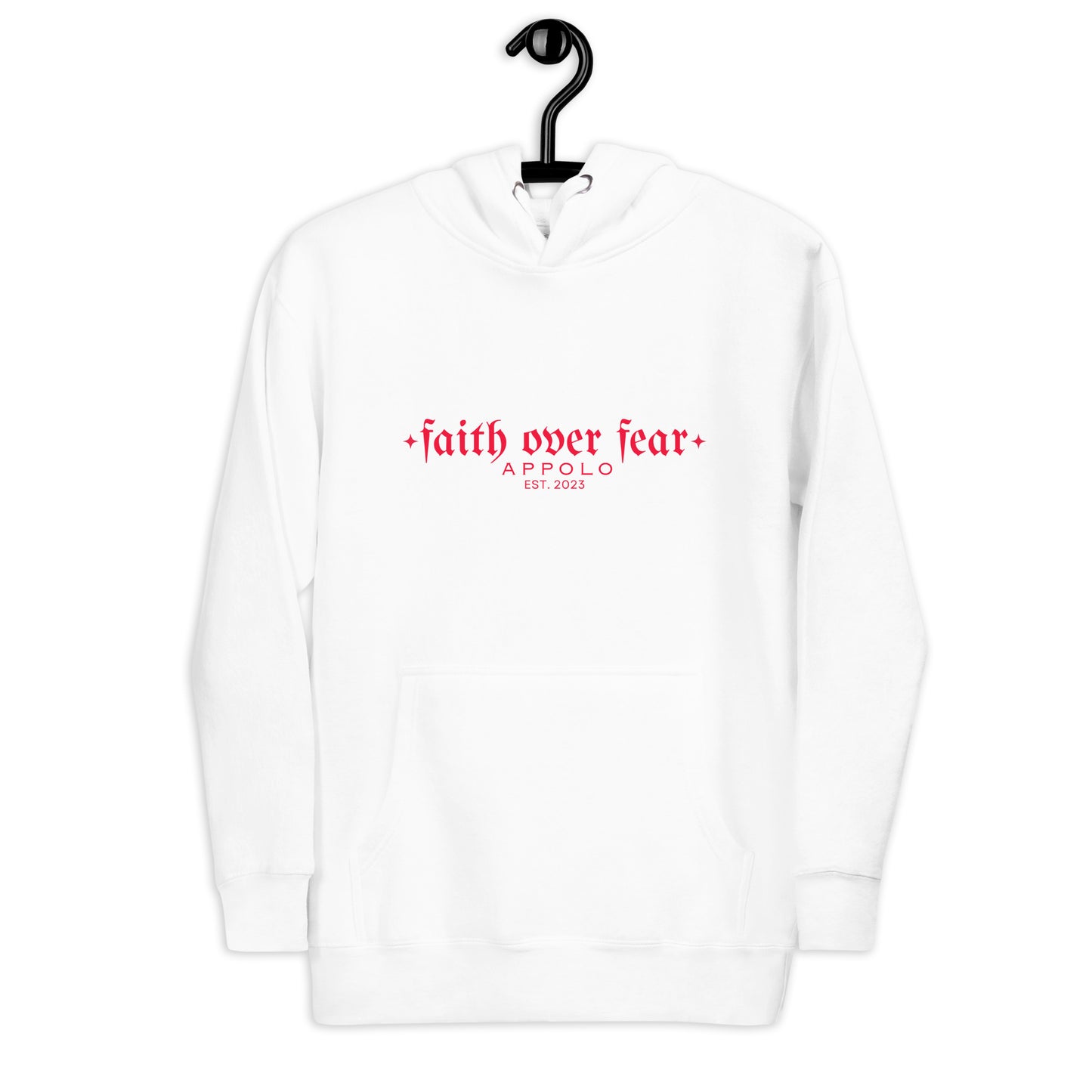 "FAITH OVER FEAR" WHITE HOODIE